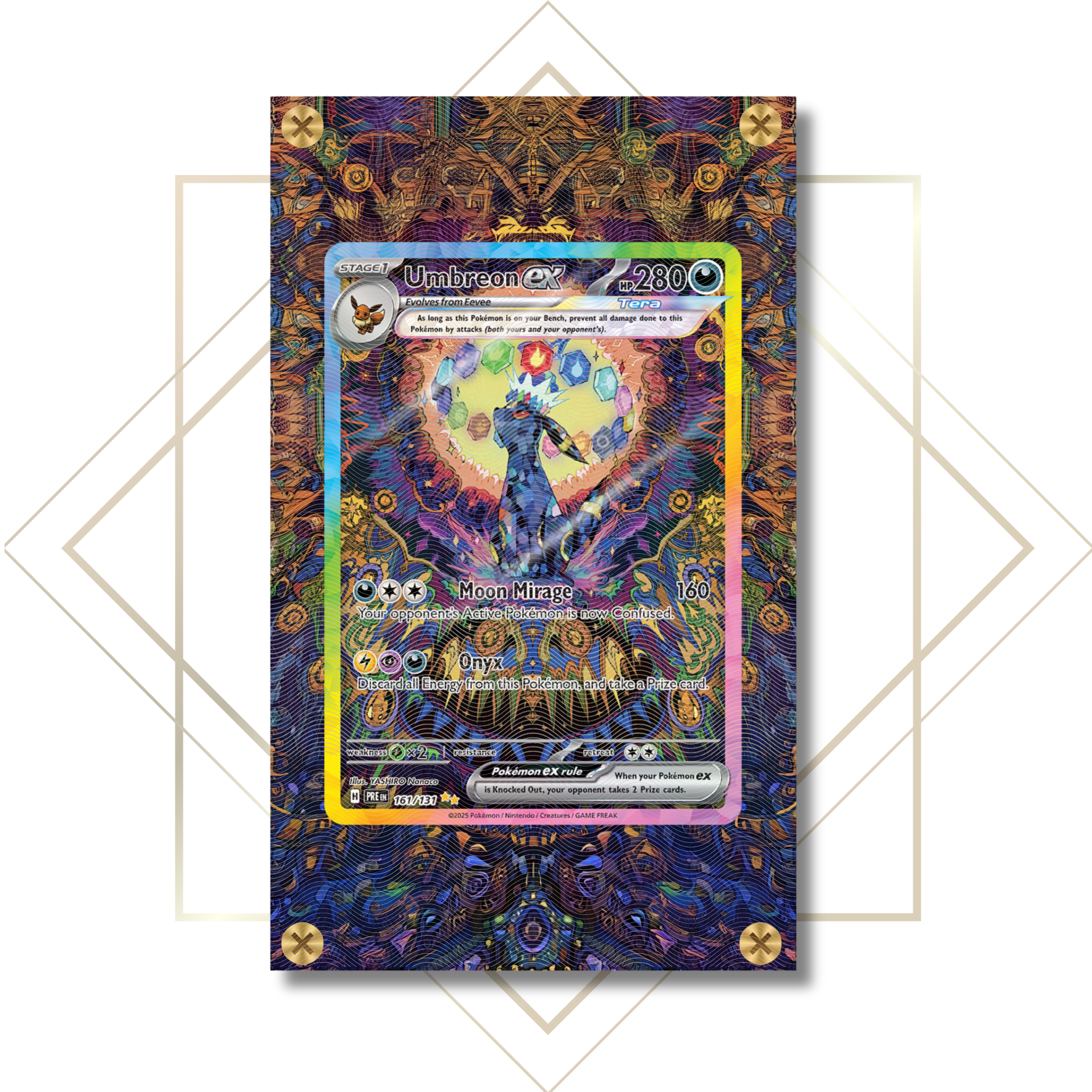 Umbreon ex #161/131: Extended Art Frame – Luwmoon