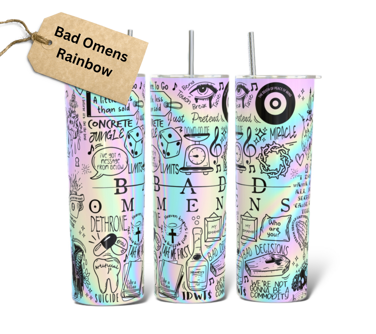Bad Omens Lyric Tumbler