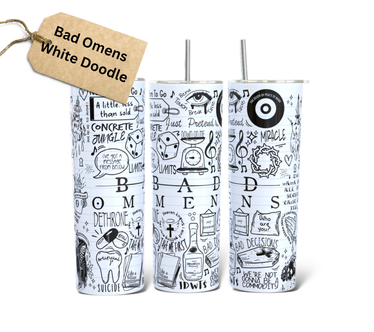 Bad Omens Lyric Tumbler