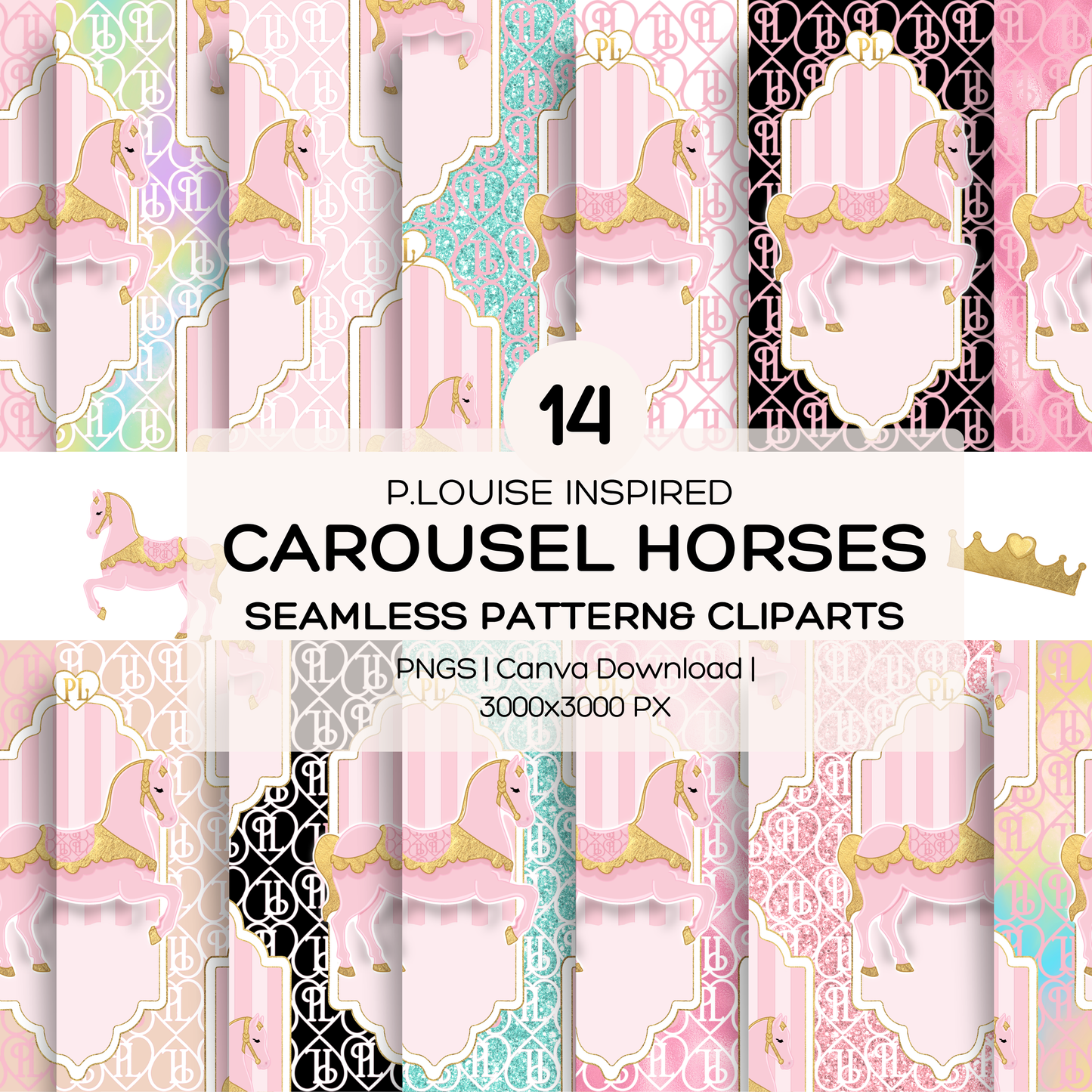 14 Plouise Carosel Digital Download PNGS