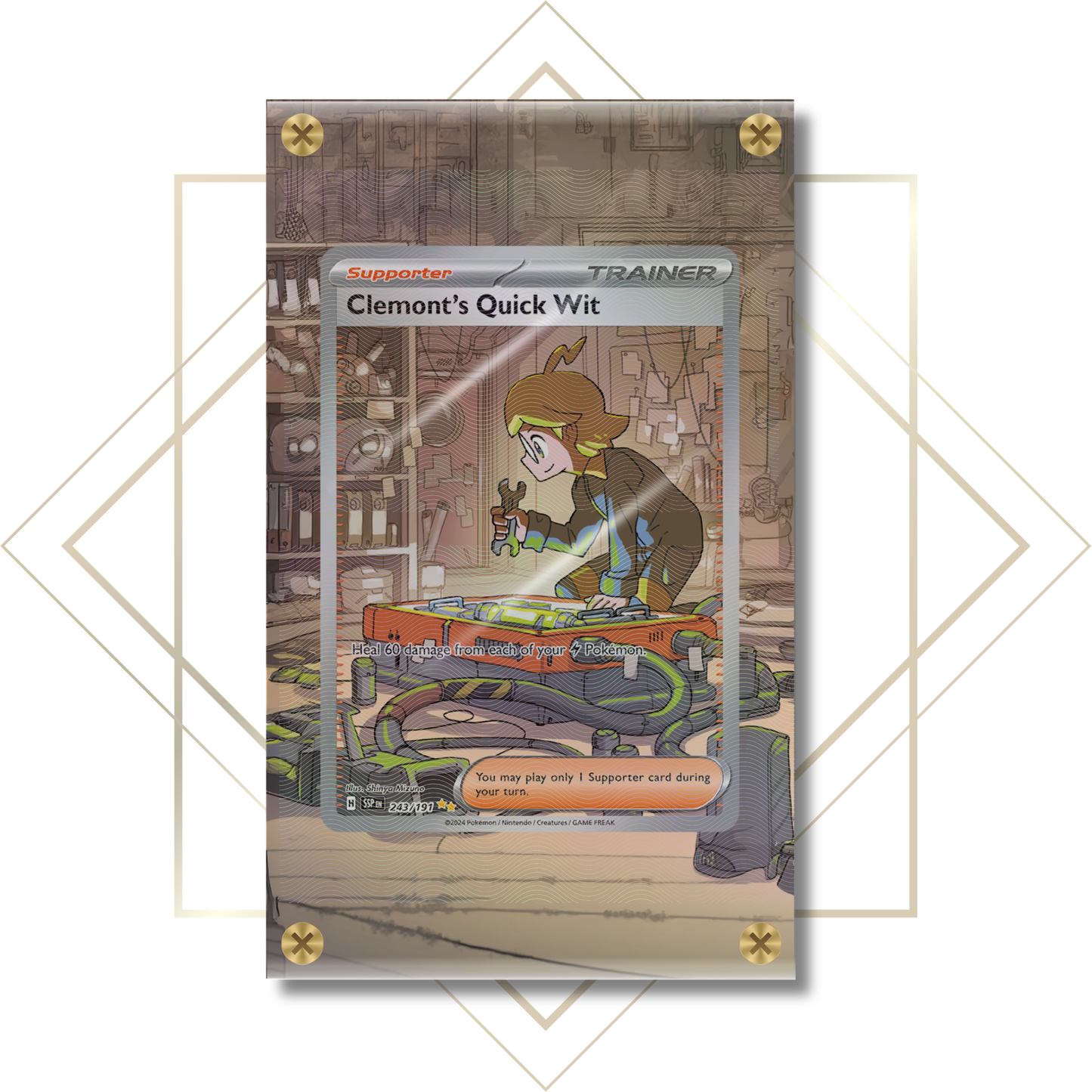 Clemont's Quick Wit ex  #243/191: Extended Art Frame