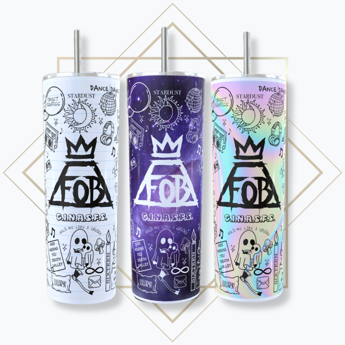 Fall Out Boy Lyric Tumbler
