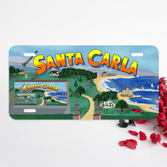 Santa Carla Metal Sign