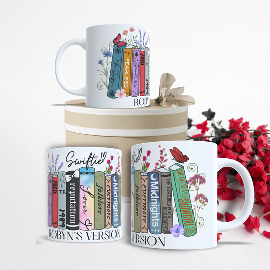 Swiftie album book mug