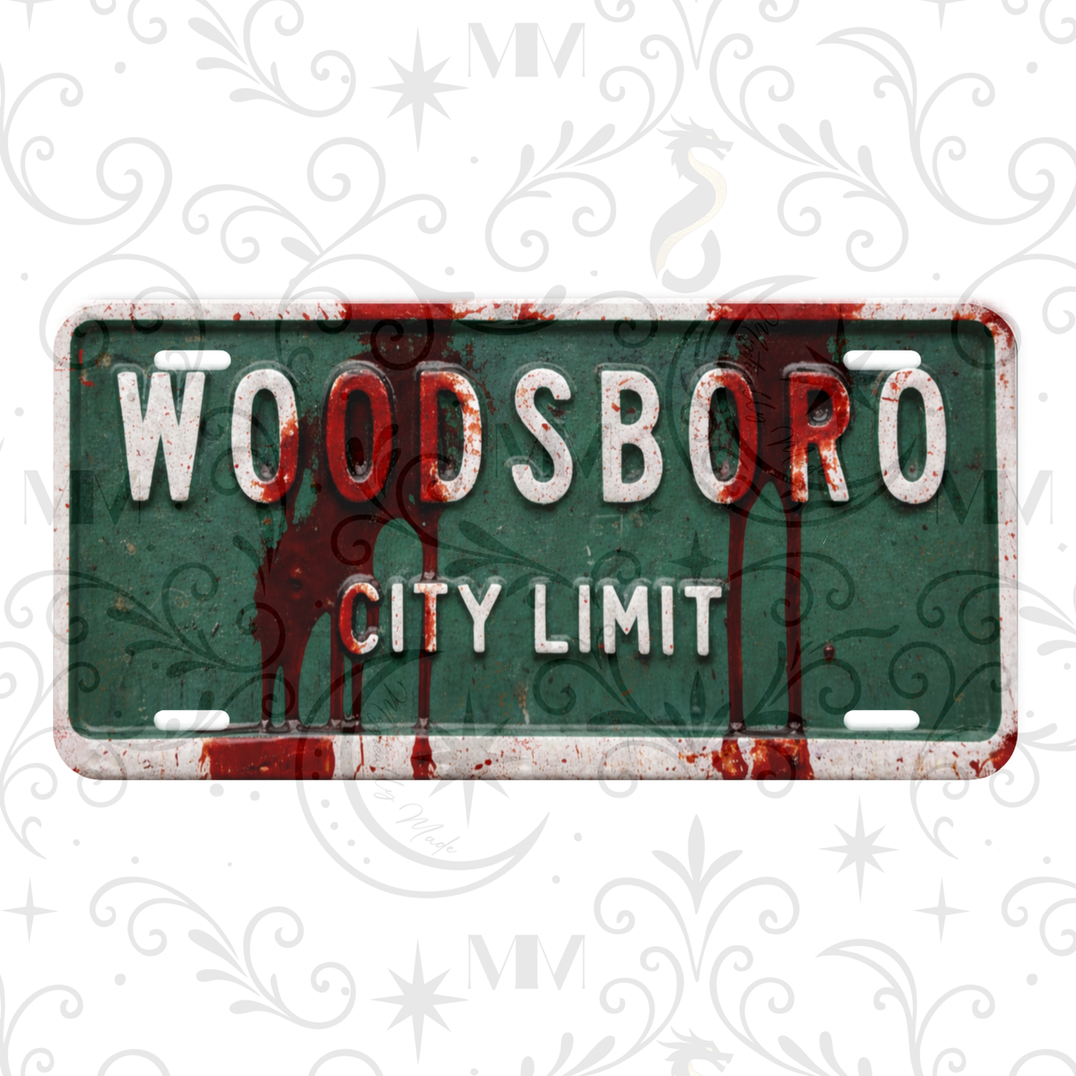 Woodsboro City Limit Horror Metal Sign