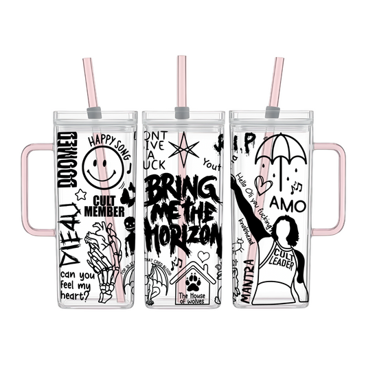 BMTH Lyric 400ML Drinking Glass *PREORDER*