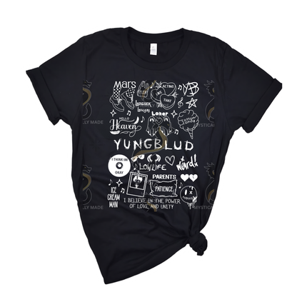 YungBlud Lyric Doodle Tee   * PRE ORDER *