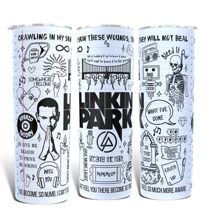 Linkin Park lyric Tumbler.