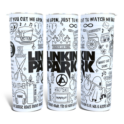 Linkin Park lyric Tumbler.
