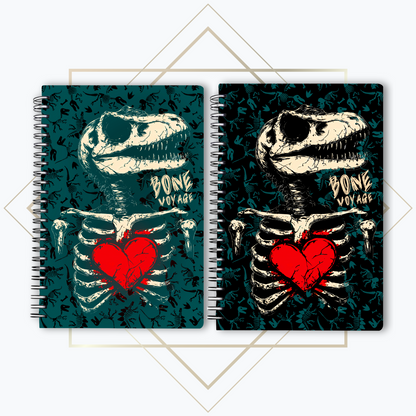 Hearts & Bones Dino Notebook