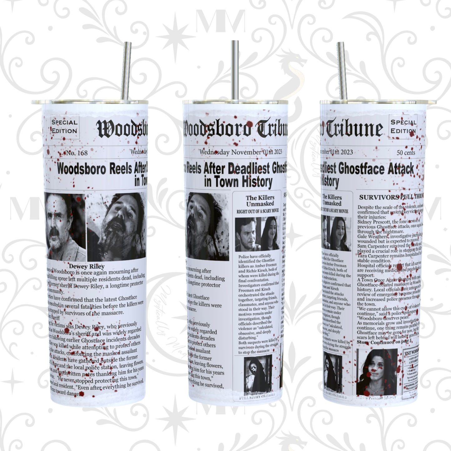Slasher Newspaper Volume 2 Tumbler